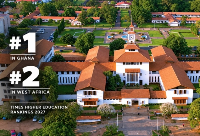 UNIVERSITY OF GHANA RISES 114 PLACES IN THE WORLD UNIVERSITY RANKINGS 2027