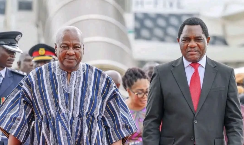 Mahama congratulates Hichilema on his re-election as President of Zambia