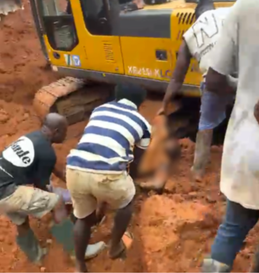 7 dead, 4 trapped after galamsey pit collapses at Asaman Tamfoe