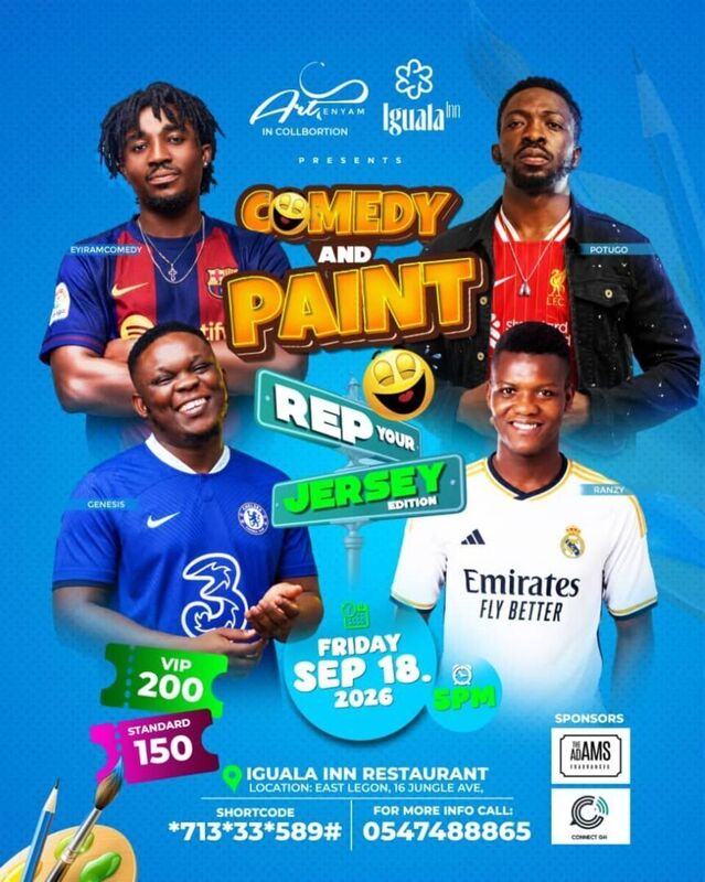 Comedy and Paint — Rep Your Jersey Edition